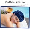 Ipetboom 3 Pcs Practical Sleep Hat Silk Head Ornament Comfortable
