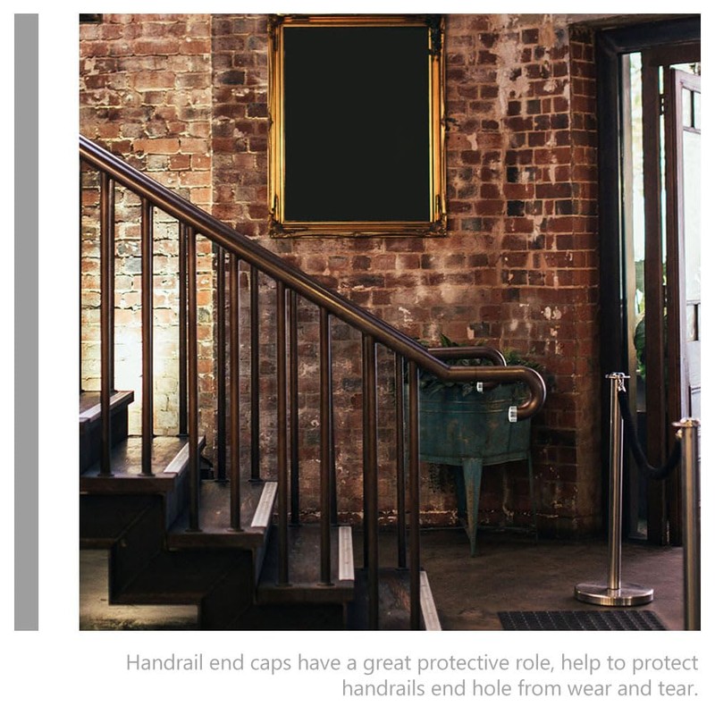 Hemobllo Handrail End Cap, 38 mm Handrail End Cap -