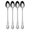 Oneida True Rose Iced Tea Spoons, Set of 4,Silver