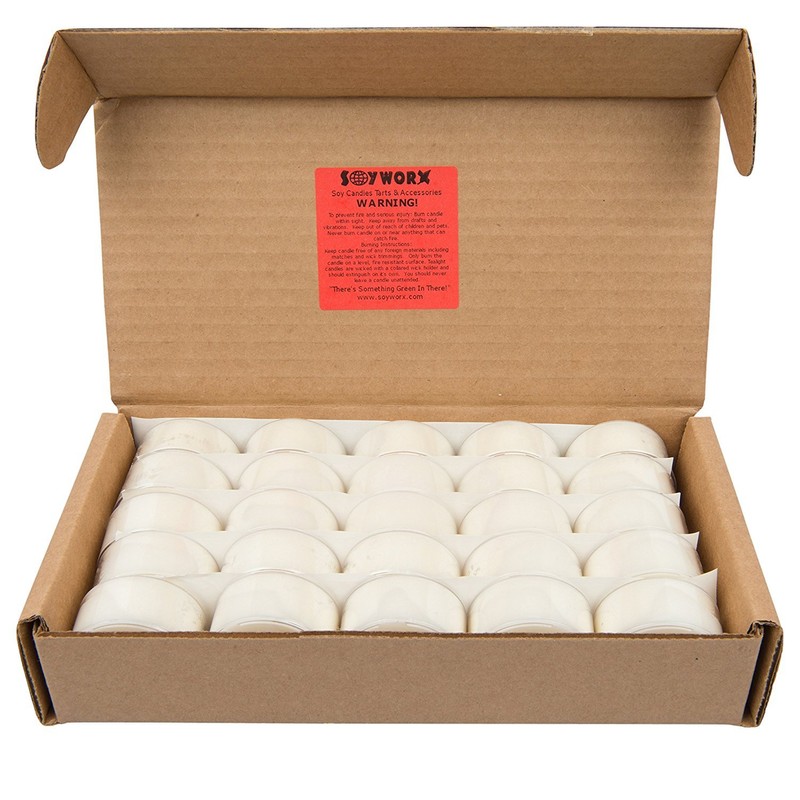 Soyworx Soy Tealight Candles - 25 Unscented - All Natural