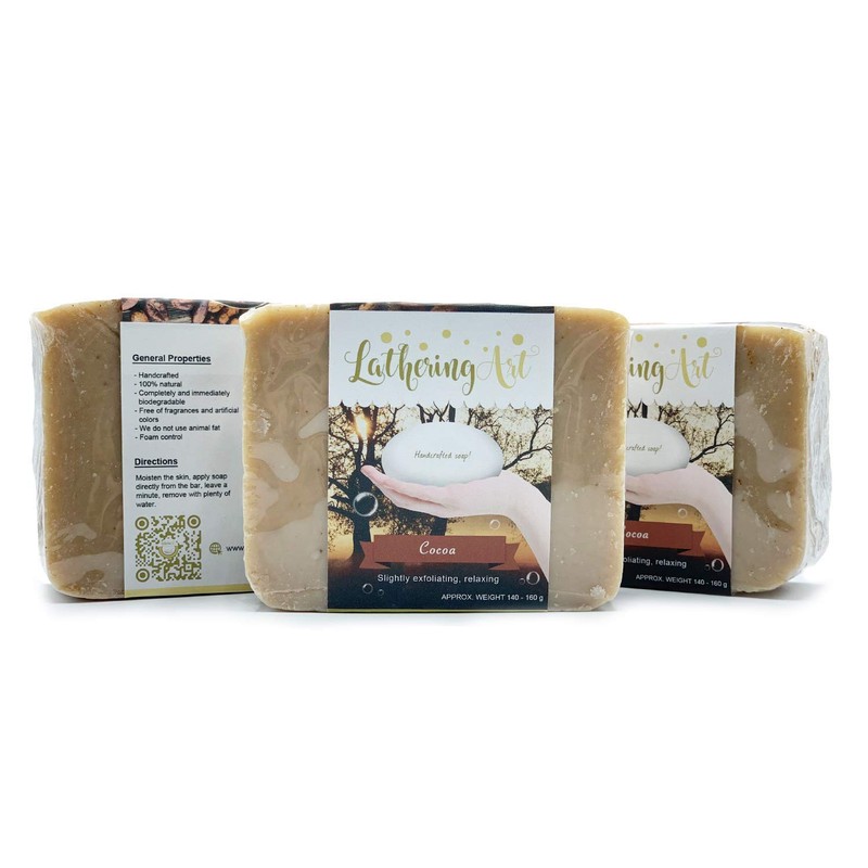 Cocoa soap - Lathering Art