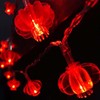 Amants01 USB 5V Red Lanterns String Lights 33ft/10M 80 LEDs