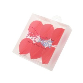 Fit Flight Cosmo Darts 6 Pack Pear Dart Flight (Red)