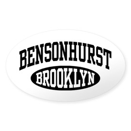 CafePress Bensonhurst Brooklyn Oval Car Bumper Sticker