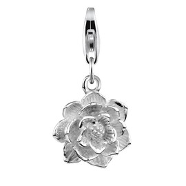 Nenalina charm lotus flower pendant made of 925 sterling silver, fits all common charm jewellery, 713207-000