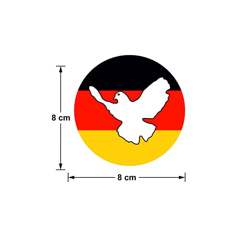 Generisch Flag Sticker Germany Peace Peace Dove Peace Dove 8