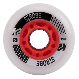 K2 Skate Strobe 72 mm - 2 Pack Light Unisex - Adult Inline Skate Wheels - White - 30G3130