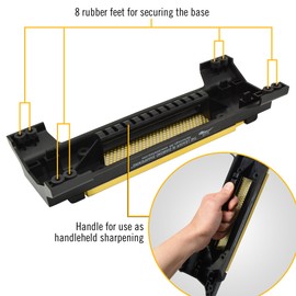 DMT (Diamond Machining Technology) W8FC-WB 8-Inch Duo Sharp Bench Stone Fine / Coarse with Base