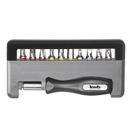 KWB Bit Box Industrial Steel 12 Pieces 151020 (PH, PZ, Hex, Slotted, TQ60 Steel); 0 W; 0 V