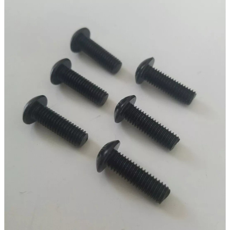 Ton's Performance 6 BLACK STAINLESS STEERING WHEEL SCREW BOLT KIT