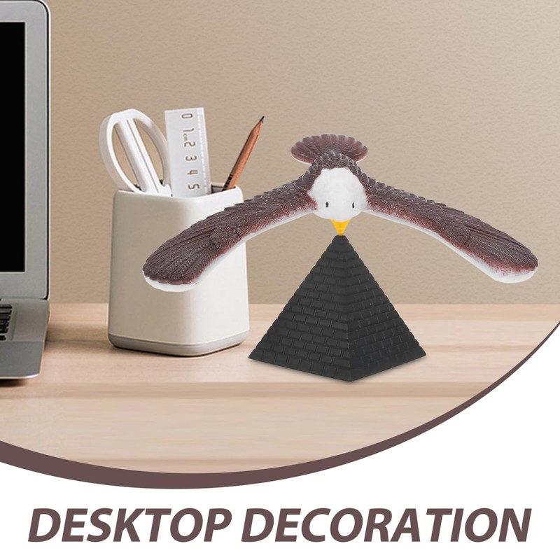 BESTonZON Balance Eagle Ornaments Plastic Balancing Eagle Tabletop Balance Bird