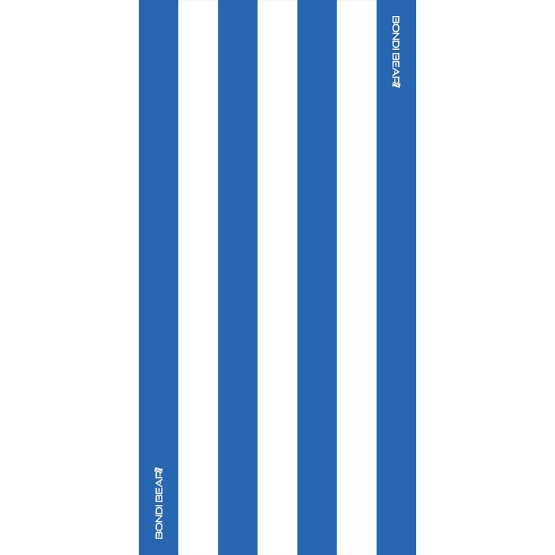 BONDI BEAR Sand Free Beach Towel (Ocean Blue, 160x80)