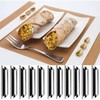 AMBESTAR 30 Pack Cannoli Horn Form Set, Large Stainless Steel