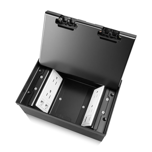 Recessed Flat Hidden Socket Kit with 4 15A AC Receptacle+2