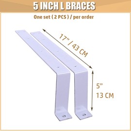 5" L-Shaped Braces of Bed Rails for Elderly Adults Seniors Assist Bar Bed Guard Railings Bedside Grab Bar Cane Handle Hospital Safety Fold Down Rails