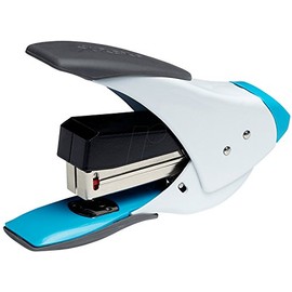 Rexel Easy Touch 20 Quarter Strip Stapler 18mm Throat Depth White/Blue (20 Sheet Staple Capacity)