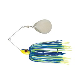 Luck E Strike Redman Spinner Bait by Jimmy Houston, 3/8 Ounce Colorado Red Man Spinnerbait, Made in The USA, Chartreuse/Blue