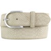 BELTINGER Women's Python Embossed Belt 4 cm Leather Belt for
