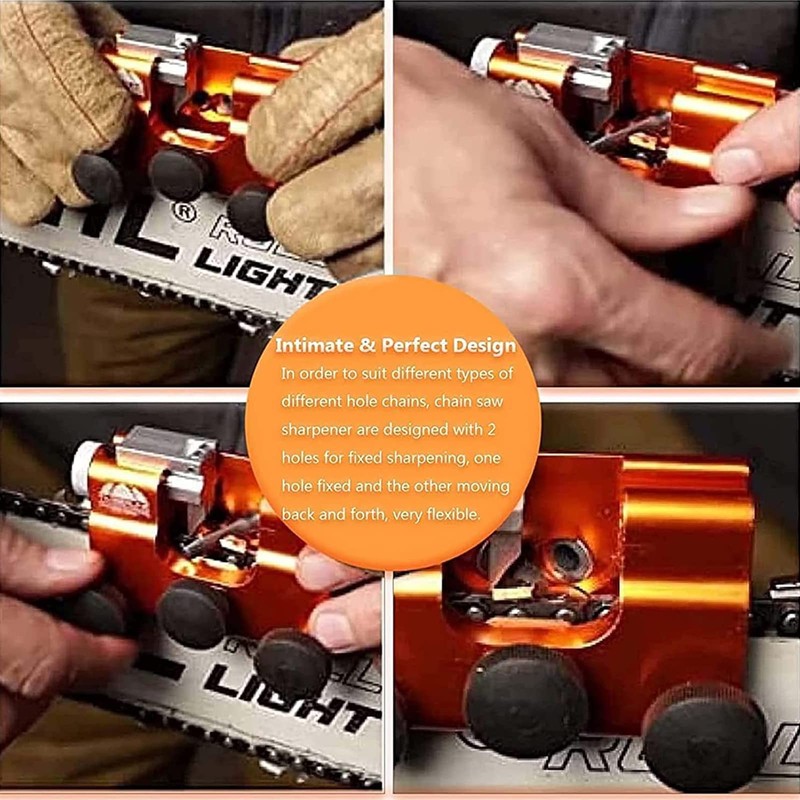 Chainsaw Chain Sharpening Jig, Deluxe Saw Sharpener Accessories Kit for