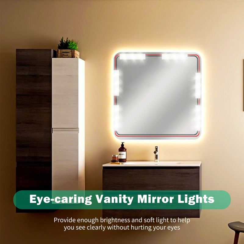 LED Makeup Mirror Lights 42LEDs Dimmable Touch Control Vanity Mirror