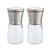 HIC Kitchen Adjustable Spice Grinder with Ceramic Mechanism, Set of
