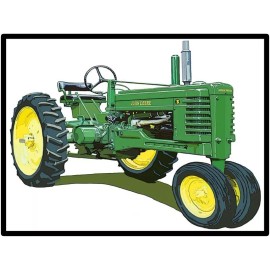 John Deere Model B Tractor Metal Sign: 12x16" & Free Shipping