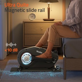 Niceday 2-in-1 Under Desk Elliptical, Ellipse Leg Exerciser with 16 Resistance Levels, 12.2IN Stride, Seated/Stand, Manual, Quiet, Foot Pedal Exerciser, Ideal for Seniors.