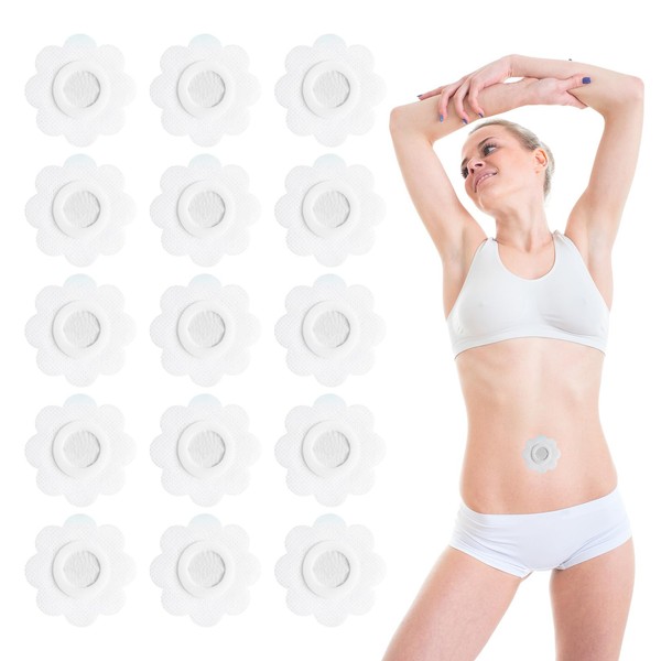 30 Stück Rizinusöl Kompressen,Bauchnabel Pflaster für Öl,Castor Oil Patches Packung