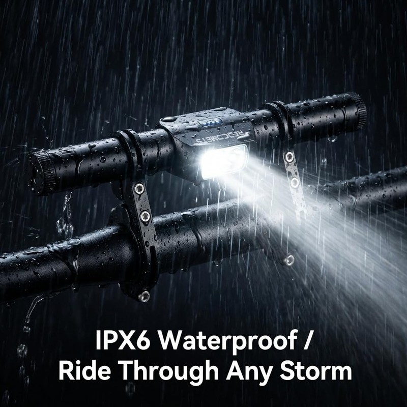 Redcomet Bike Headlights,9.05" Aluminum Alloy Bike Handlebar Extender,Cycling Accessories,IPX65 Waterproof