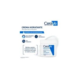 CeraVe Crema Hidratante Facial y Corporal Piel Seca a Muy Seca, 454 g