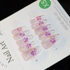 10 Pieces Handmade Nail Tips Cherry Blossom Pink Japanese Pattern