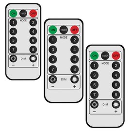 Dreamworth 8 Mode StringLight 13 Keys Remote Control Replacement 3 Pcs