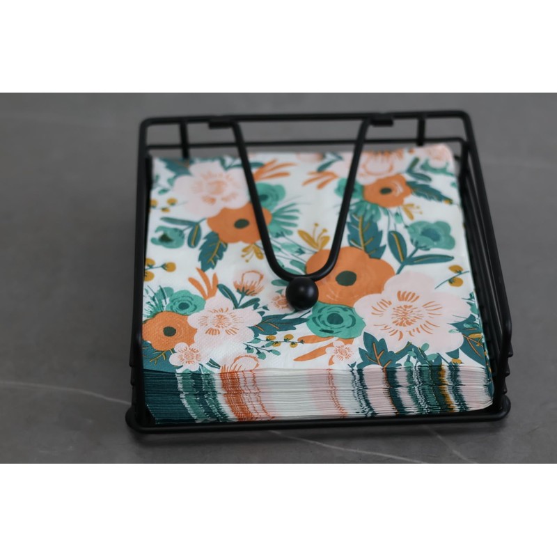 Flat Square Napkin Holder with Lever Arm for Kitchen Restaurant