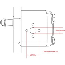 RAParts 5169039 Hydraulic Pump for Long Tractor 260C 310 310C 360 350 445 460