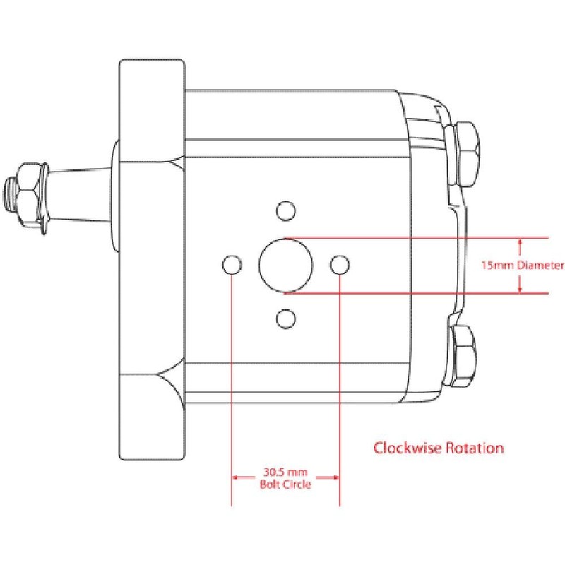 RAParts 5169039 Hydraulic Pump for Long Tractor 260C 310 310C