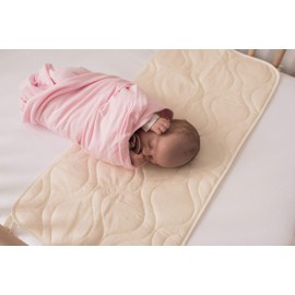 SheetWorld Crib Bib Sheet Saver - 13x27 Inches, Soft Cotton Material, 4 Secure Corner Ties - Essential Baby Bedding for Easy Clean-Up and Comfort - Proudly Made in The USA