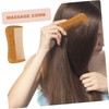 Healvian Fine Toothed Wooden Comb for Scalp Massage Static Hairdressing