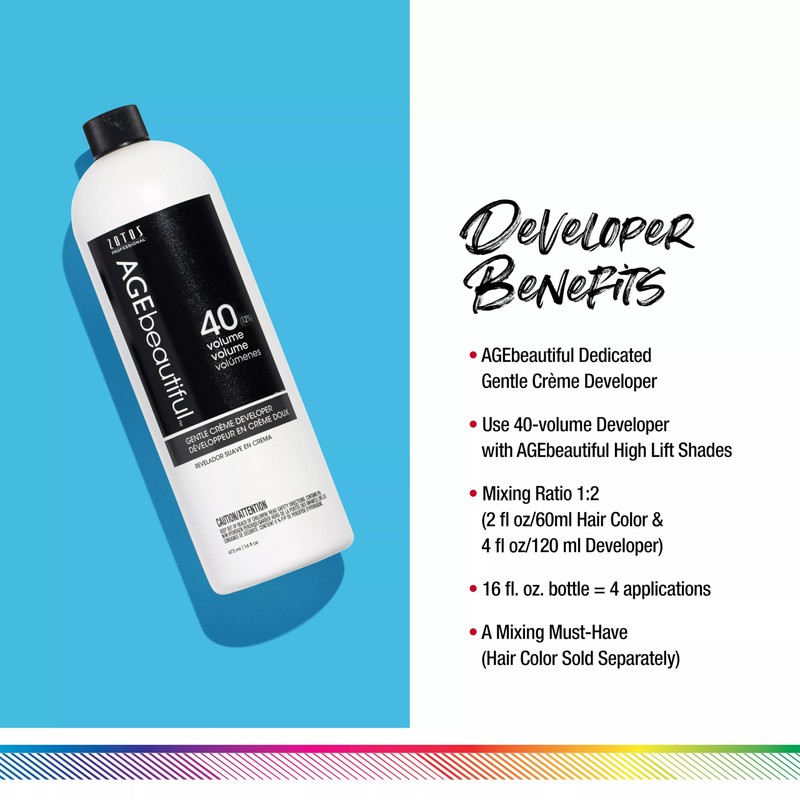 AGE beautiful 40 Volume Gentle Creme Hair Developer | For