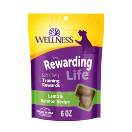 Wellness Rewarding Life Dog Treats, Natural, Training Treat, Grain Free, Soft Lamb & Salmon (6 Ounce bag)