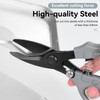 HERCHR Tin Snips,Heavy Duty Sheet Metal Cutting Shear,Professional Carbon Steel