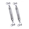 2Pcs 316 Stainless steel turnbuckle rigging screw jaw open body