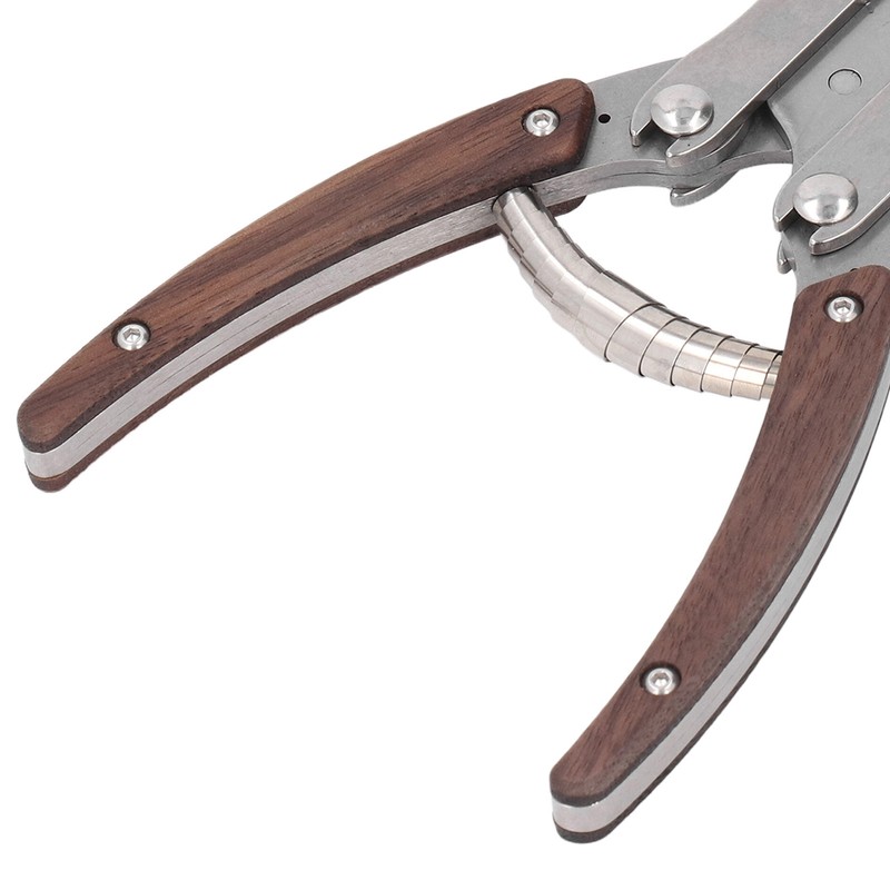 Flat Pliers Wooden Handle Alloy Steel Mouth 38mm Jaw Width