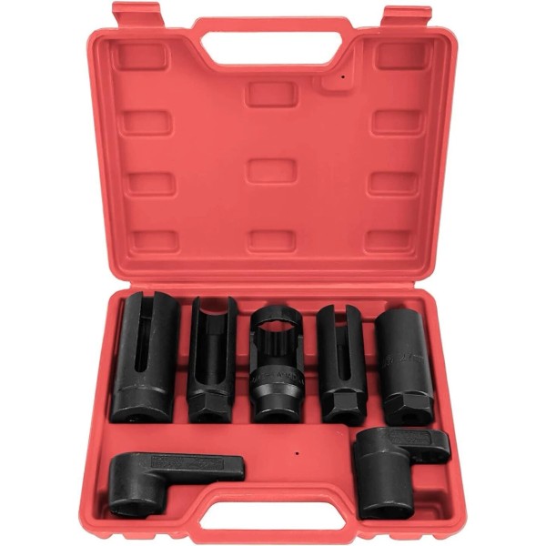 BTSHUB 7PC O2 Oxygen Sensor Socket Set Auto Sending Unit