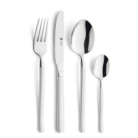 Paul Wirths Roma Children's Cutlery Set 4 Pieces Dishwasher Safe Blade Steel 13/0 Stainless Steel 18/10 Highly Polished Children's Cutlery from 3 Years for Boys and Girls