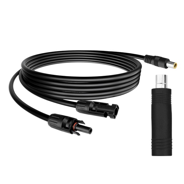 XMHEIRD 16.5FT 14AWG+16AWG Solar Cable with Solar Panel Connector to