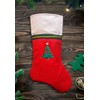 The Masonic Exchange Square and Compass Tree Embroidered Christmas Stocking