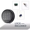 WAH LIN PARTS Gun Safe Lock Replacement Black Keypad with
