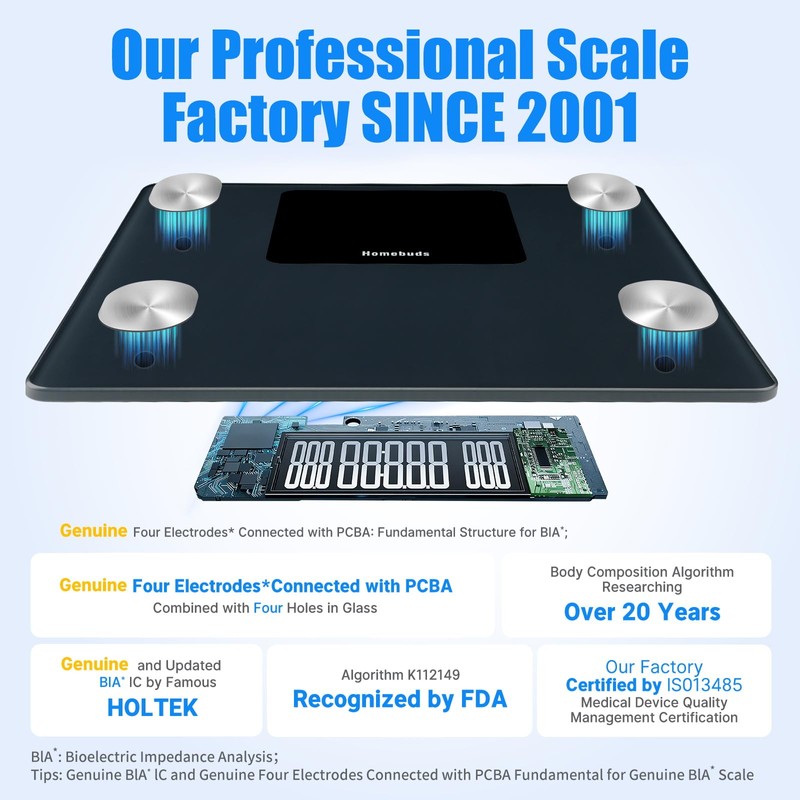 Homebuds FSA&HSA 550lb Smart Weight Scale, Precision 0.1lb by Our