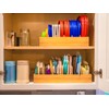 Umilife Extra Large Kitchen Cabinet & Drawer Organizer, Bamboo Lid