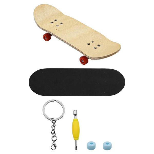 Tiardey Mini Finger Skateboard, Maple Wood Alloy Fingerboard, Professional Fingerboard